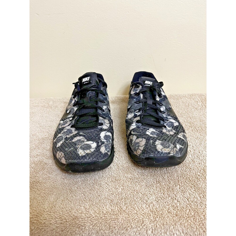 Nike Metcon 4 Womens  Black White Floral Training Shoes Size 8.5 CD3473-001